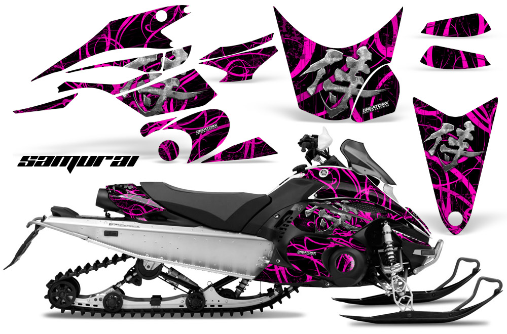 Yamaha FX Nytro 2010 Graphics Kit Samurai Pink Black